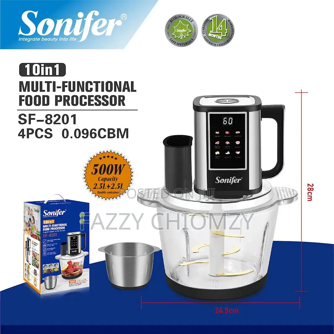 Sonifer 10in1 Multifunction Food Processor