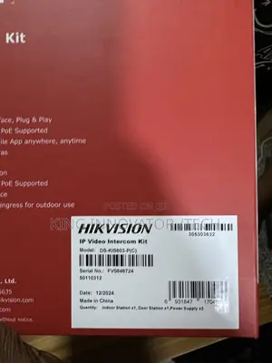 Hikvision Ip Video Intercom Kit Ds-Kis603-P(C)