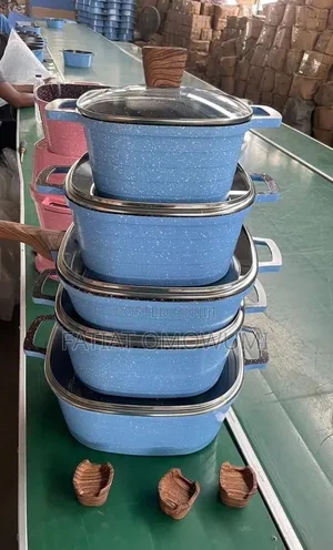 Bro-D07 Brocook 5pcs Granite Cookware(Pot) Set