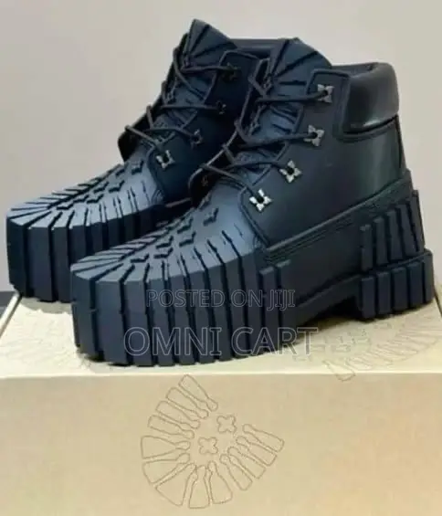 MSCHF 2x4 Luxury Double the Lug Brutalist Platform Leather Boot