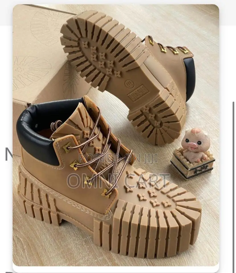 MSCHF 2x4 Luxury Double the Lug Brutalist Platform Leather Boot