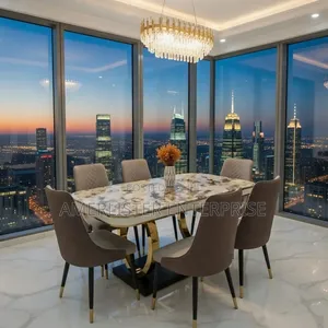 Beautiful 6-Seater Marble Dining Set