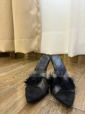 Black Heeled Mule