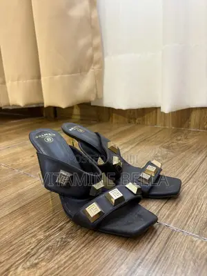 Black Open Heels