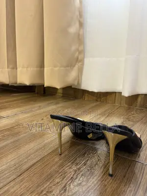 Black Open Heels