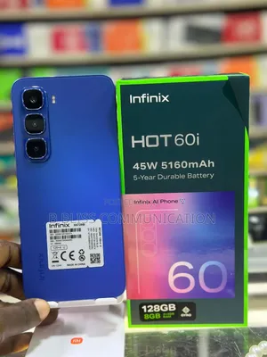 New Infinix Hot 60i 128 GB Blue