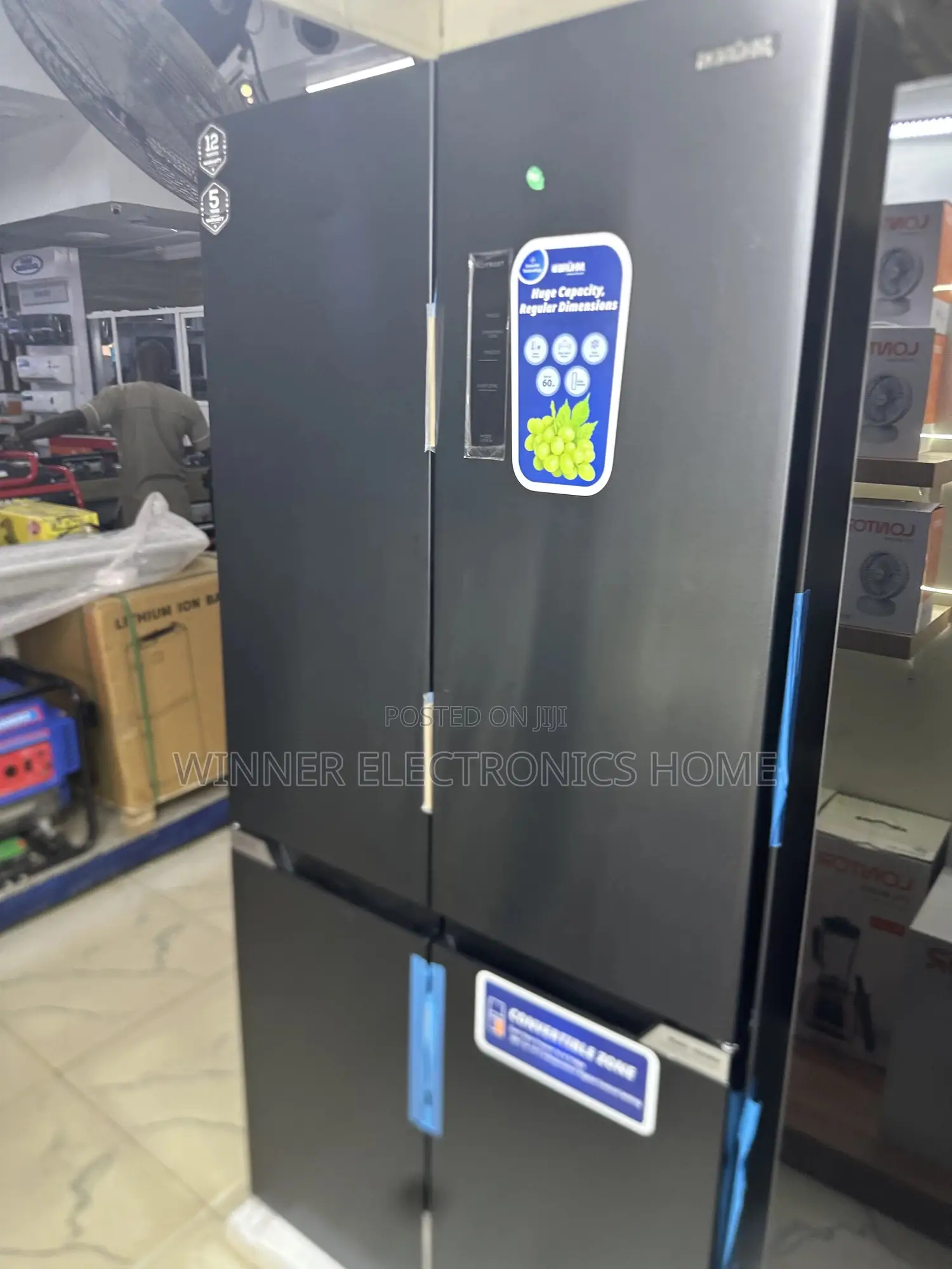 Bruhm 4doors Inverter Side by Side Refrigerator BFQ-510eng