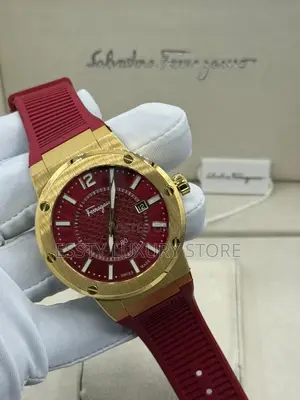 High Quality Luxury Salvatore Frrragamo Rubber Wristwatch