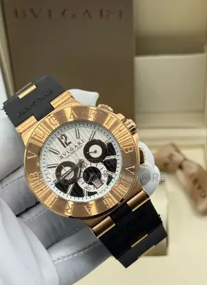 High Quality Luxury Bvlgari Rubber Wristwatch