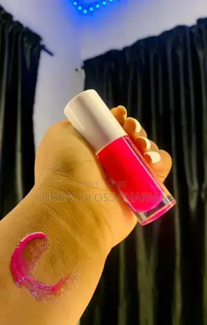 Lip Gloss And Pink Lips Scrub