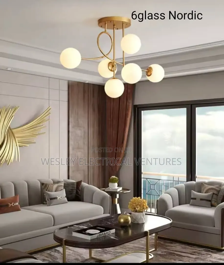 Nordic Glass Bulb Chandelier Light