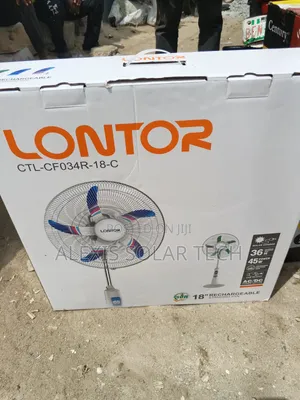 18inches Lontor Solar Rechargeable Fan