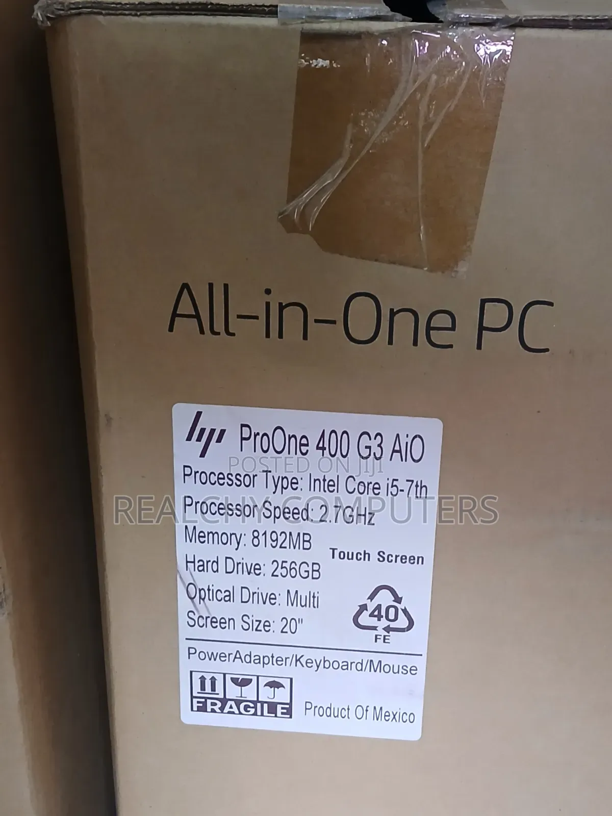 New Desktop Computer HP ProOne 400 G3 8GB Intel Core i5 SSD 256GB
