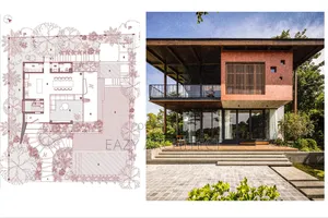 Architectural Design, Complex Building And 3d Rendering