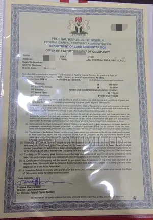 Fcda Approved Estate Land in Abuja
