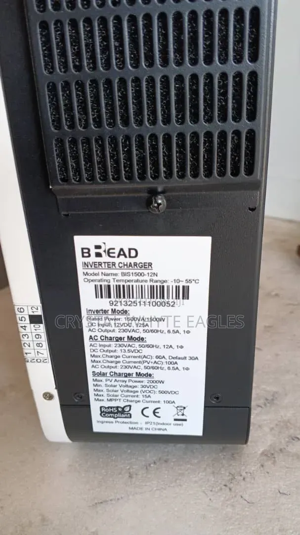 Bread 1.5kva 12v Hybrid Solar Inverter