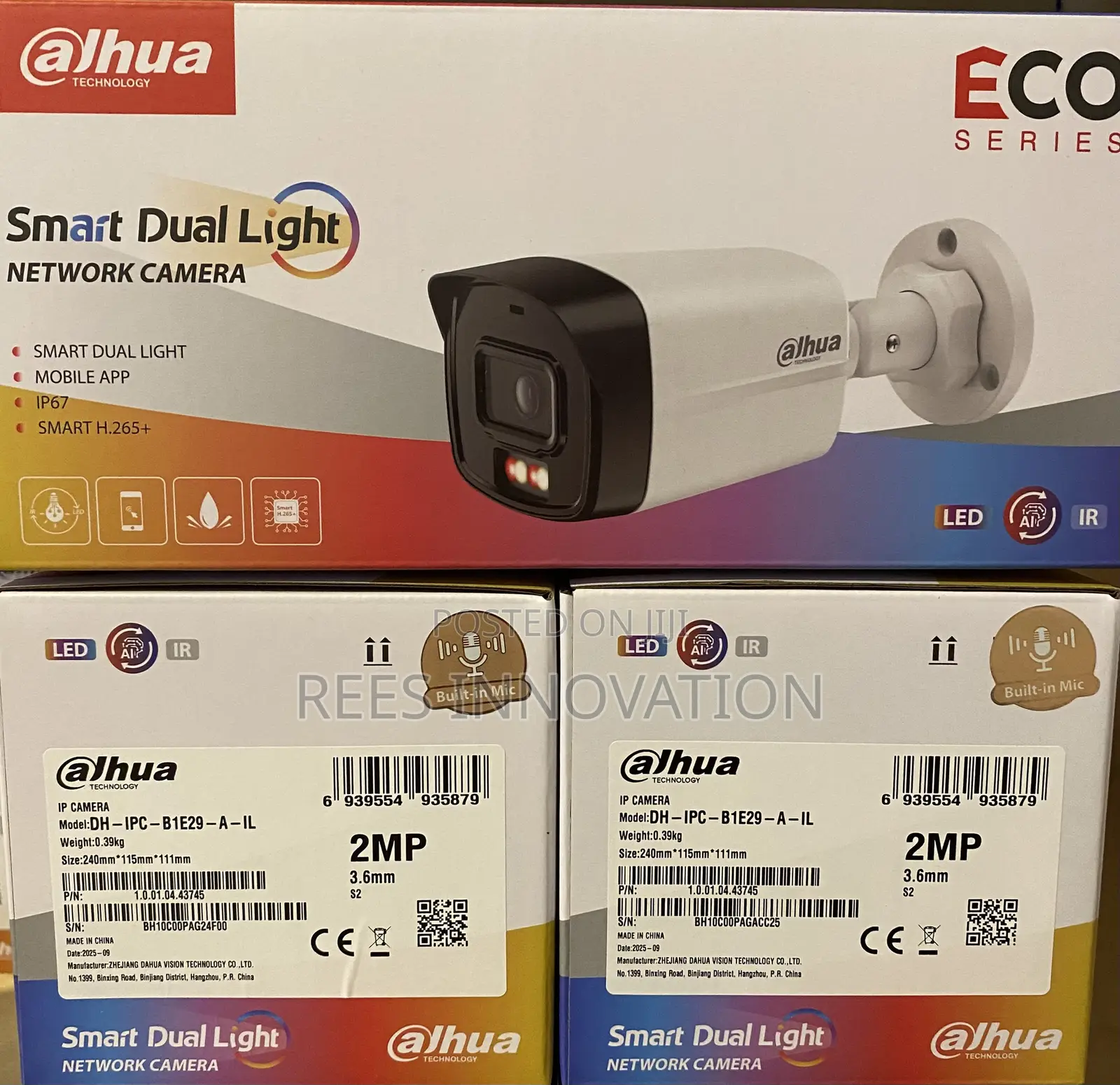 Dahua Smart Dual Light 2mp Ip Camera (Indoor Outdoor)
