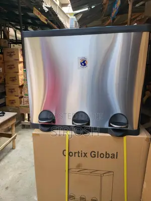 60l 3 Compartment Stainless Steel Waste Bin