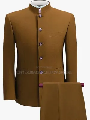 Amazing Customized Bishop Neck Safari Suit