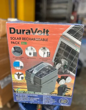 Duravolt 5-in-1 Solar Rechargeable Pack With Lithium Battery