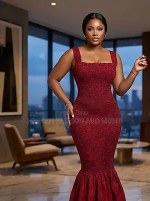 Mermaid Gown With Small Strap - Style 932