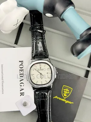 Poedagar Mens Leather Wristwatch ( Guaranteed 