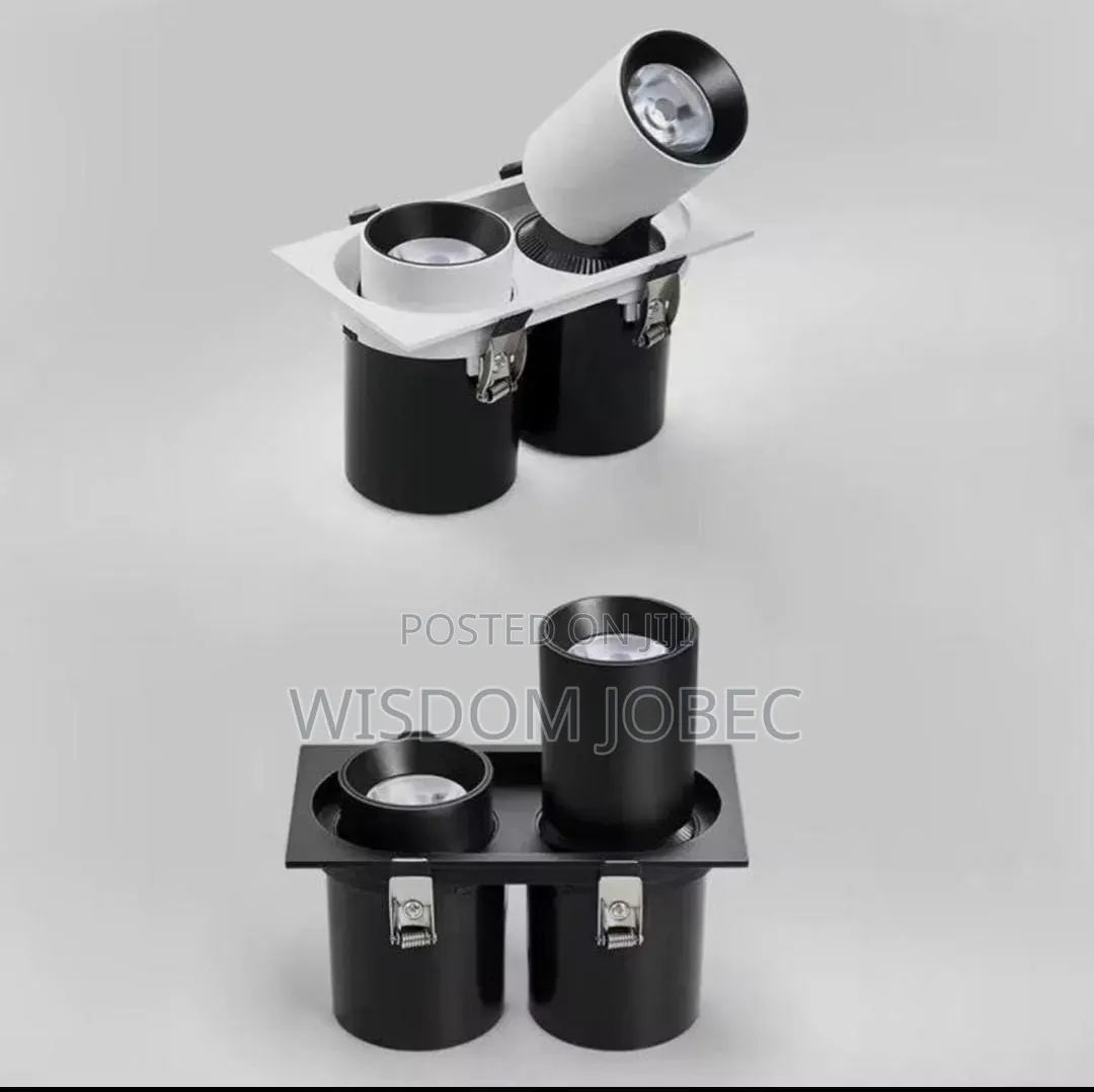 Square Dual Head Cob Led Recessed Adjustable