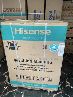 New Hisense 8kg Front Load Wash and Spin Automatic Washing Machine