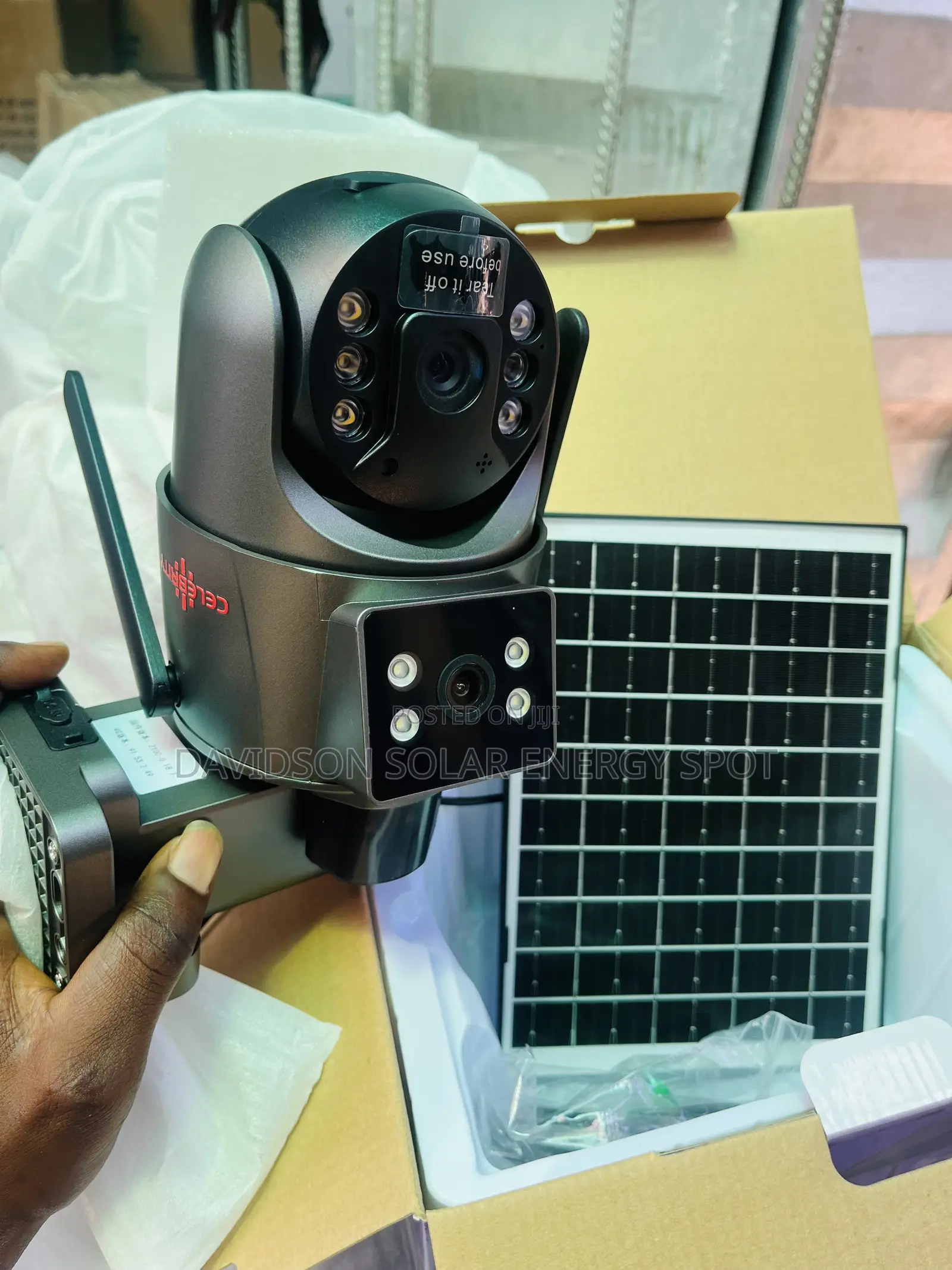 Solar Camera With Solar Panel