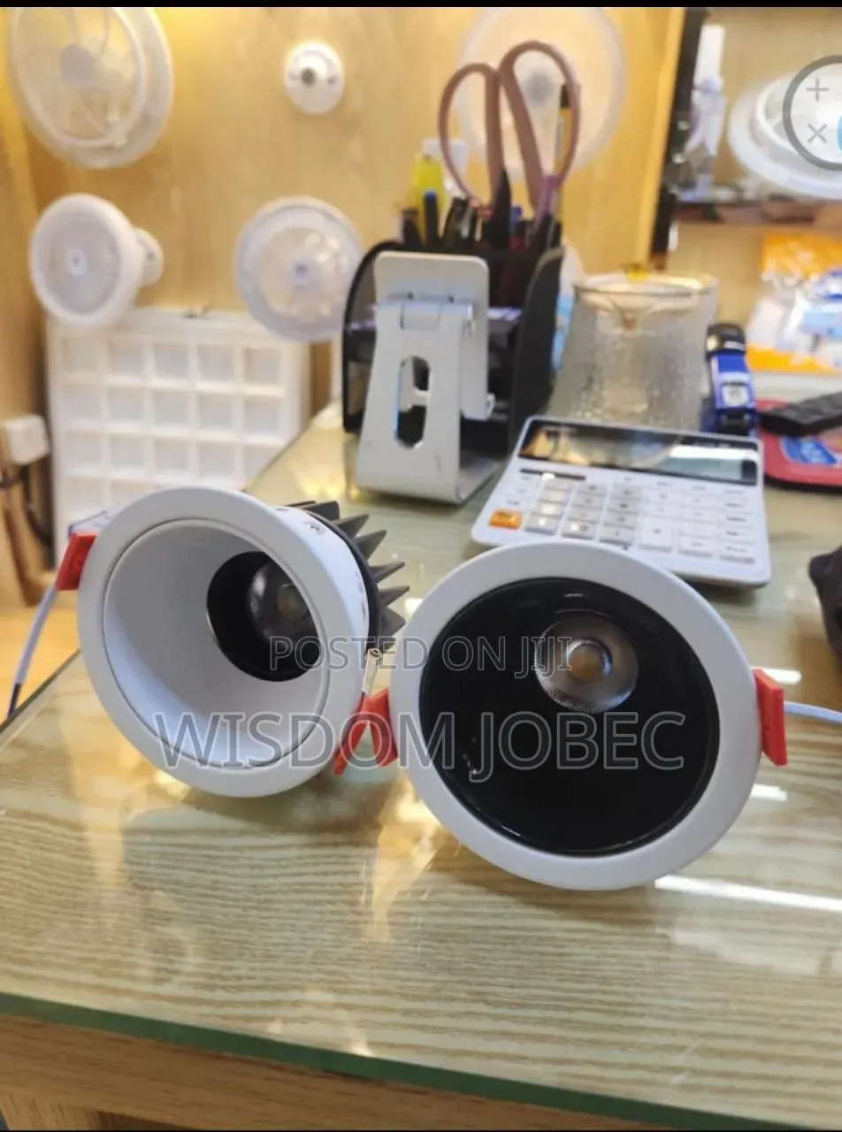 Recessed Led Cob Downlights With Adjustable Spotlight