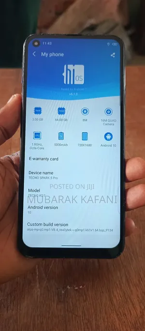 Tecno Spark 5 Pro 64 GB Black