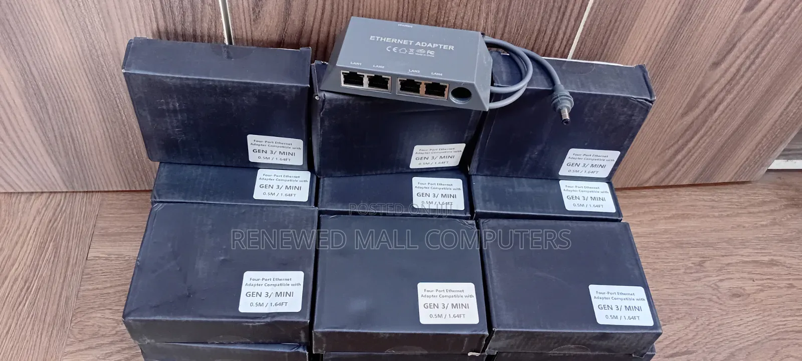 Four Port Ethernet Adapter Compatible With Gen3/Mini 0.5m/1.64ft