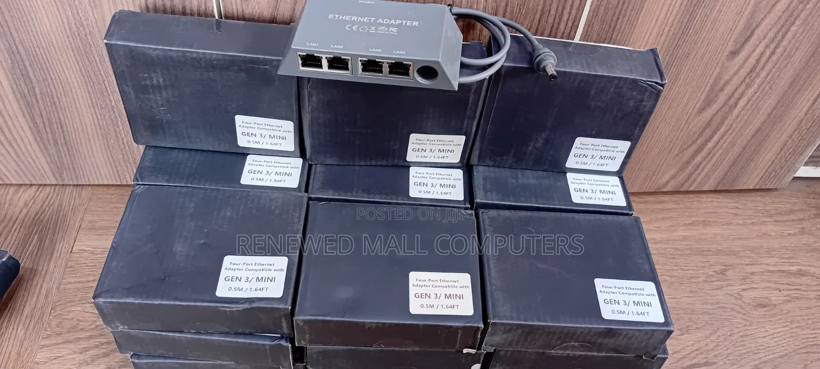 Four Port Ethernet Adapter Compatible With Gen3/Mini 0.5m/1.64ft