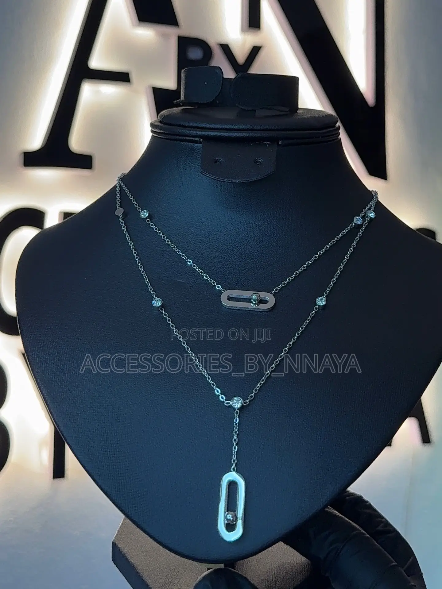 Silver Double Layer Necklace