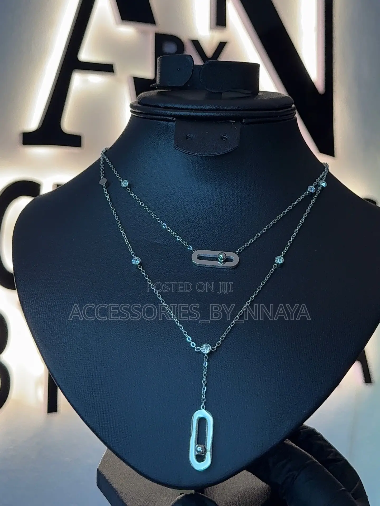 Silver Double Layer Necklace