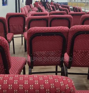 Pattern Red Church Chair With Logo