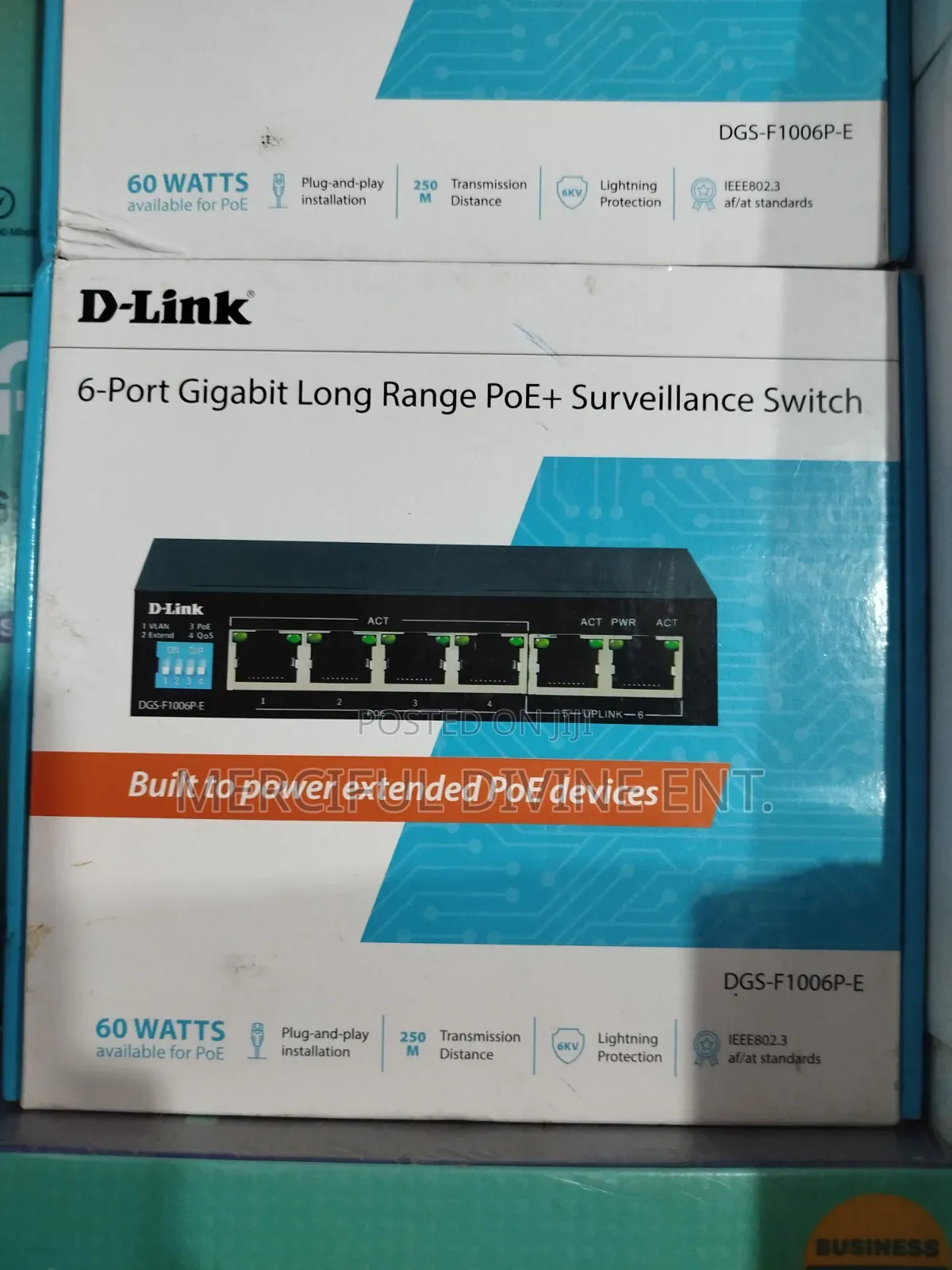 Dlink 6 Port Gigabit Long Range Poe + Surveillance Switch