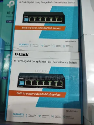 Dlink 6 Port Gigabit Long Range Poe + Surveillance Switch