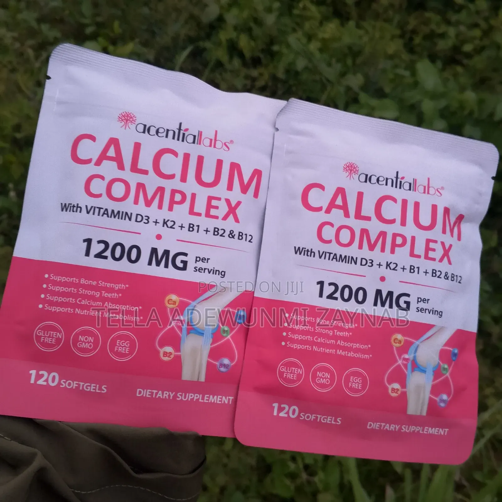 Calcium With Vit D3 ,B1,B2,B12 -Calcium Supplements for Strong Bones