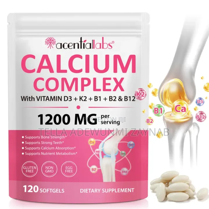 Calcium With Vit D3 ,B1,B2,B12 -Calcium Supplements for Strong Bones