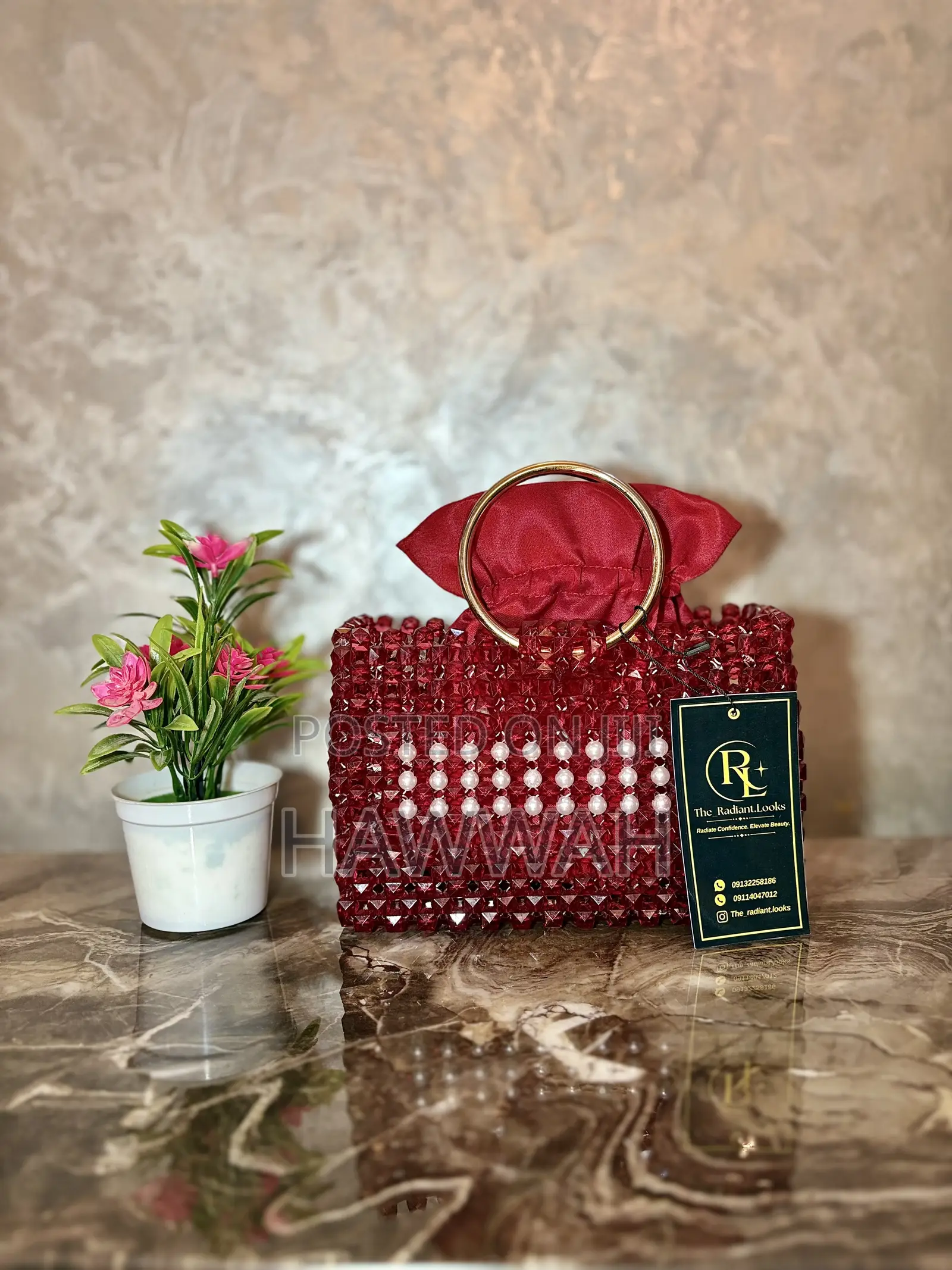 Beaded Bag ( Ruby Royale )