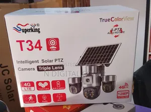T34 Intelligent Solar PTZ Camera Triple Lens
