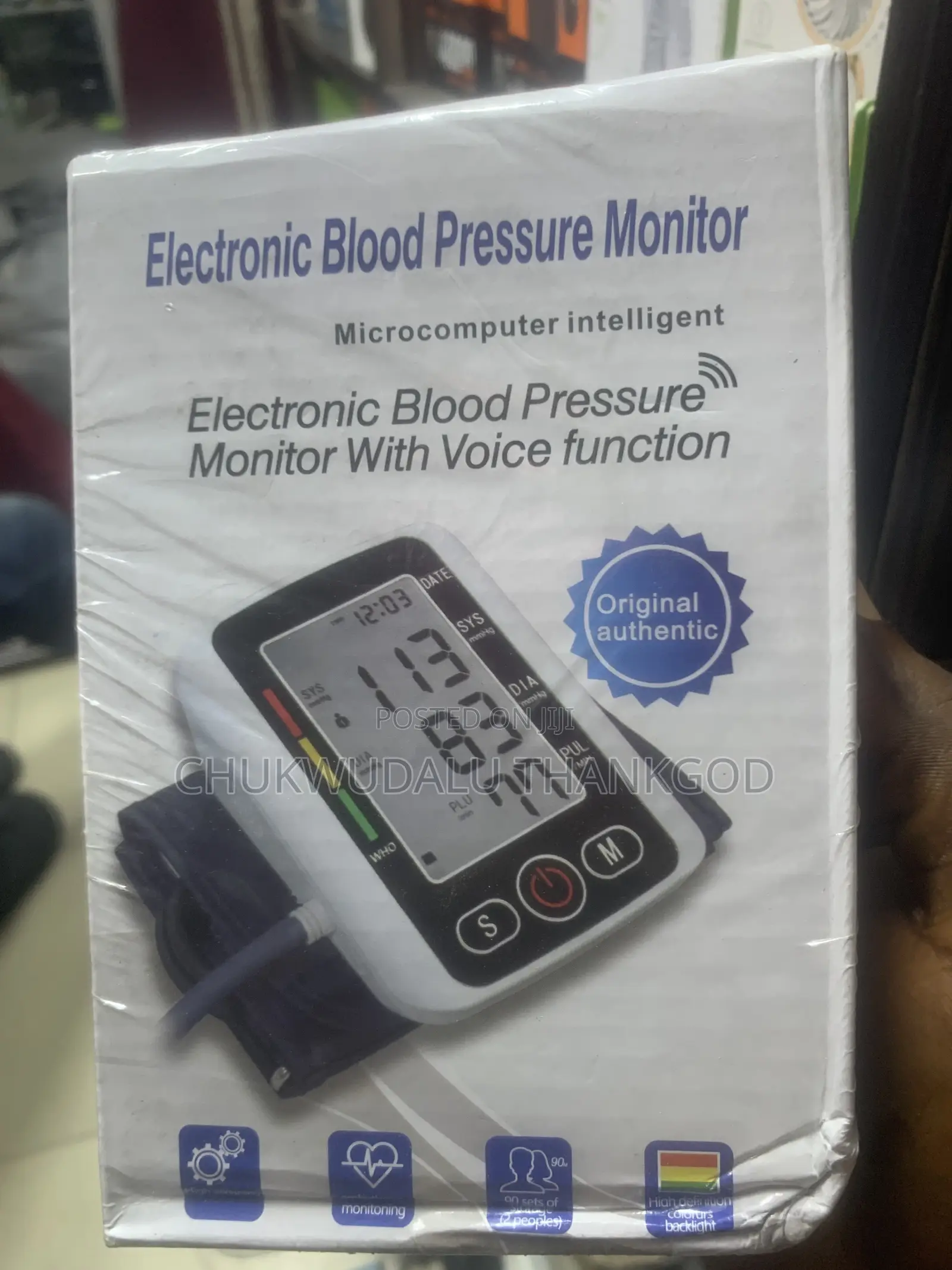 Blood Pressure Monitor Bp Health Monitor Heart Rate Meter