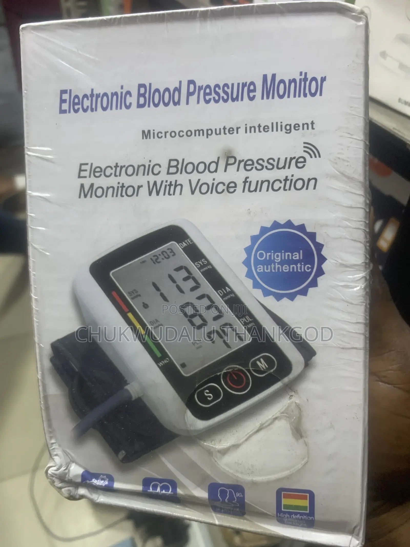 Blood Pressure Monitor Bp Health Monitor Heart Rate Meter