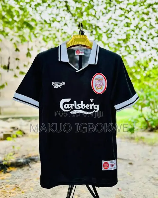 Liverpool Black Reebok 1896/1997 Vintage Retro Xl for sale - Makuo