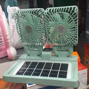 Double Head Foldable Rechargeable Fan