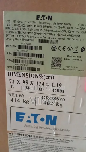 Eaton Ups 40kva 3phase Online Ups