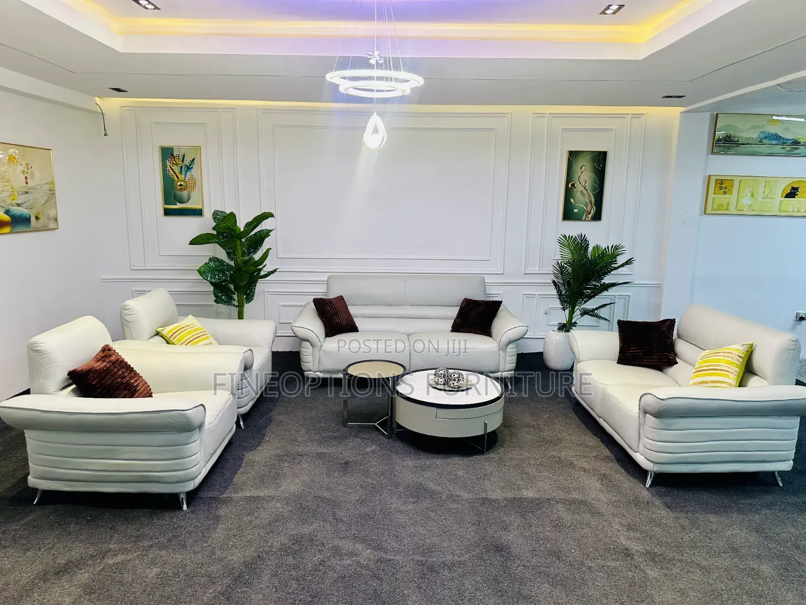 Ivory Glow Sofa Set