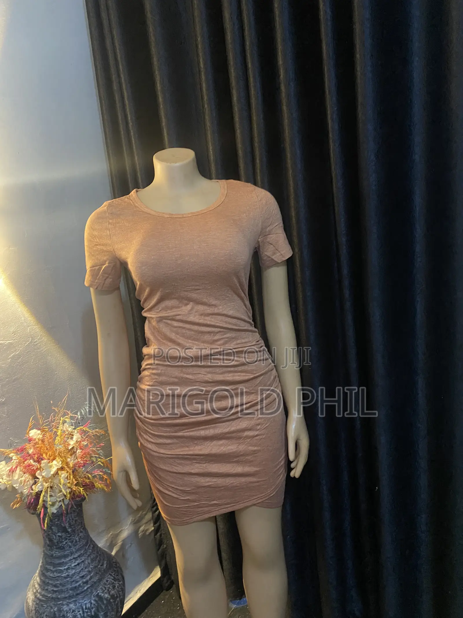 Orange Short Skimpy Gown
