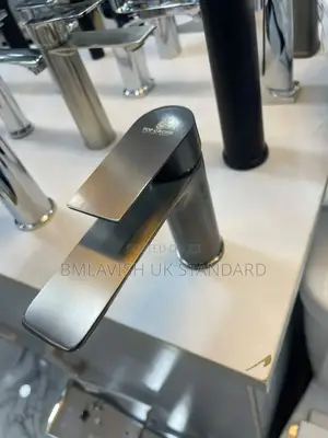 Gray Basin Mixer Tap